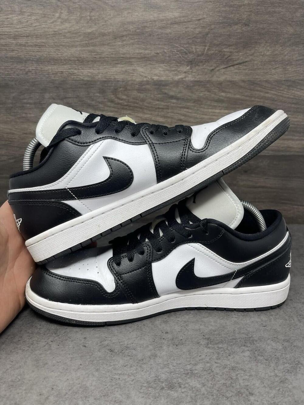 Air Jordan 1 Low Panda Sneakers Womens Size 10 Black White DC0774-101 - Picture 7 of 11